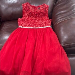 Rare Editions Red Sleeveless Sundress for Weddings